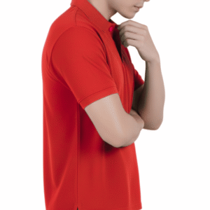 polycotton eco friendly red colour blended cotton + polyster corporate wear onesos apparel