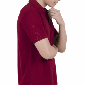 polycotton eco friendly red colour blended cotton + polyster corporate wear onesos apparel