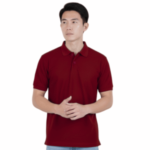 polycotton eco friendly red colour blended cotton + polyster corporate wear onesos apparel