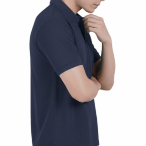 bio washed cotton 220 gsm black colour cotton corporate wear onesos apparel plain t shirt customize available